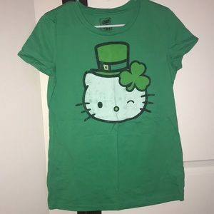 Old Navy collectibles Hello Kitty leprechaun tee.
